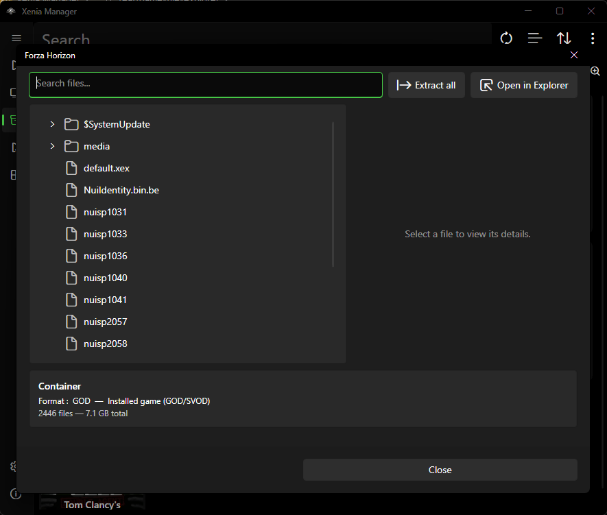 Browse Game Files