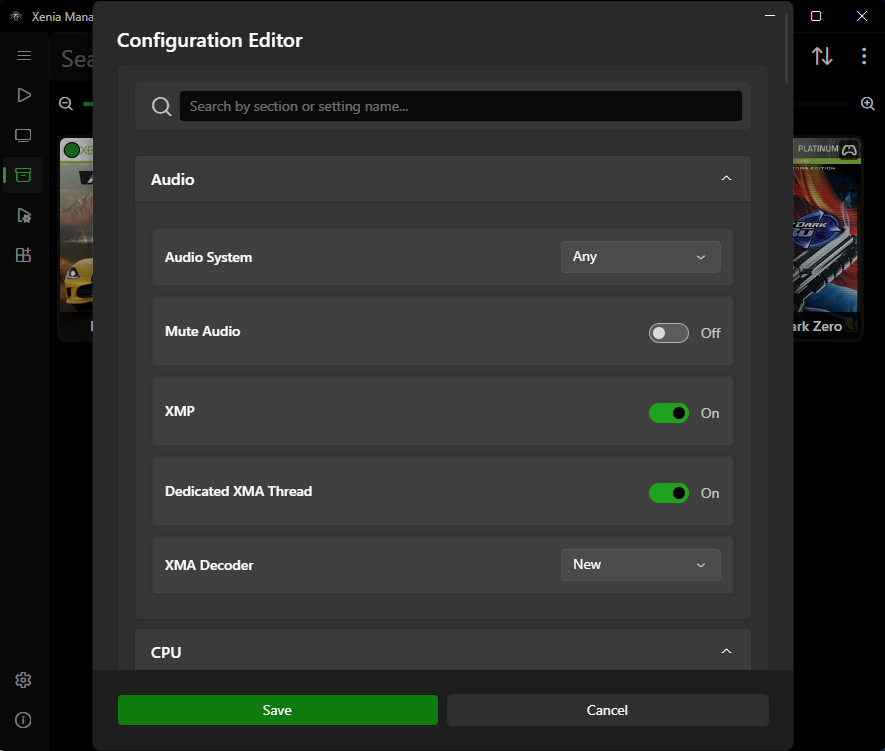 Game Settings Editor
